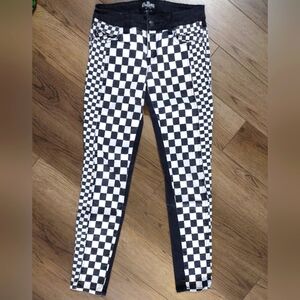 Royal Bones checkered skinny jeans